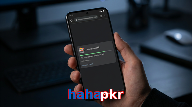 Main screen of Hahapkr apk page for PK players