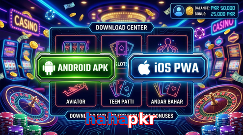Main screen of Hahapkr download page for PK players