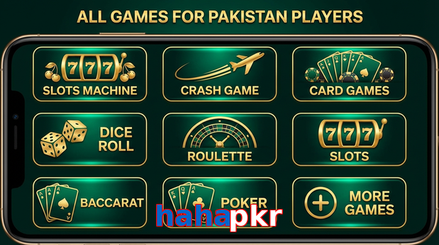Main screen of Hahapkr games page for PK players