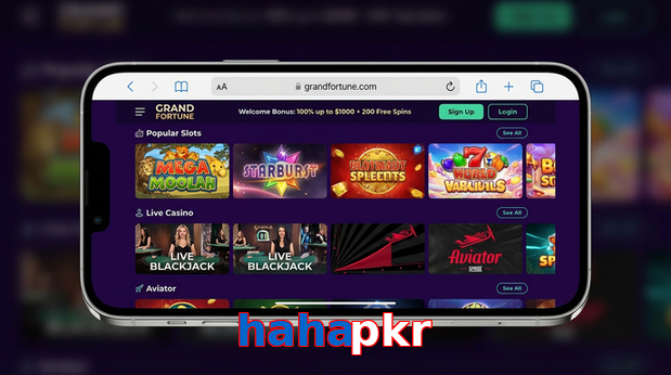 Main screen of Hahapkr ios page for PK players
